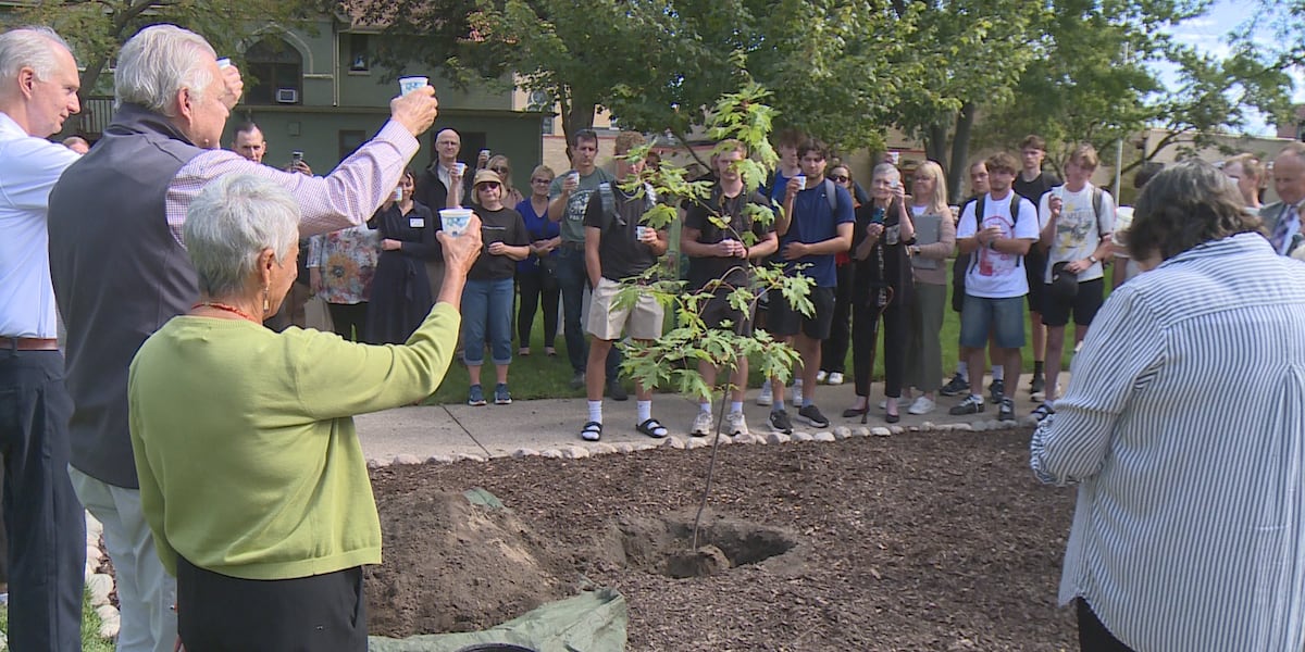 Tree planting honors La Crosse Holocaust educator
