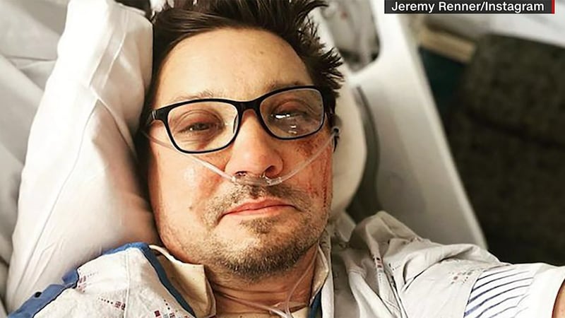 Jeremy Renner returns home from hospital after snowplow accident