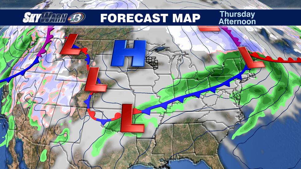 Cold Thursday before temperatures return back to average with quiet ...