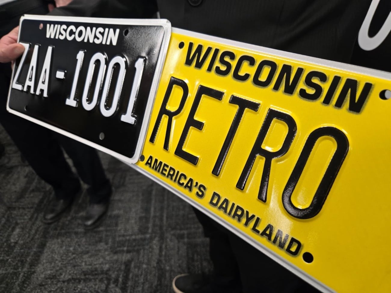 Retro Registration Blackout, Retro license plates now available in Wisconsin