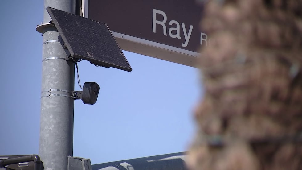 License plate reader camera.