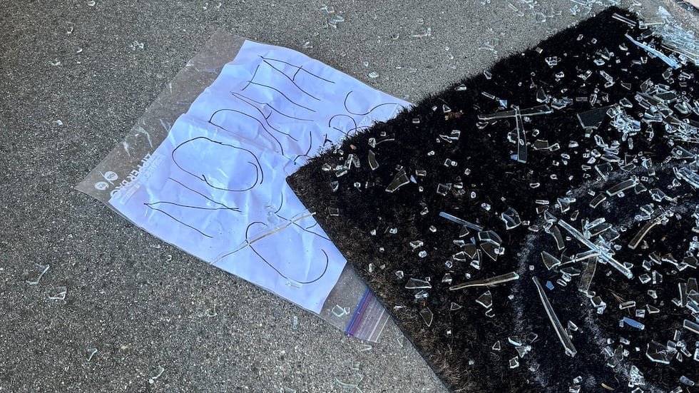 This photo provided by Sara Hindi, chief communications officer for the Indianapolis...