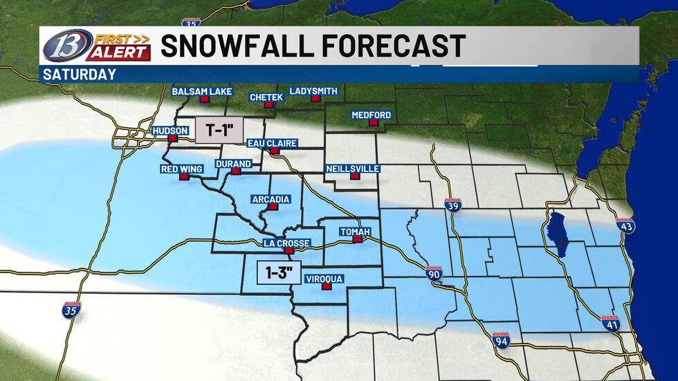 Updated snowfall forecast as of 2/27 at 4am
