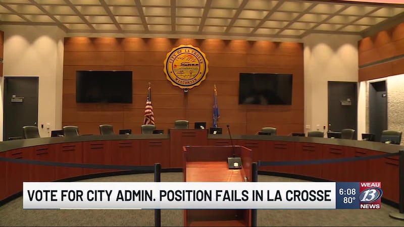 Vote for City Admin. Position Fails in La Crosse