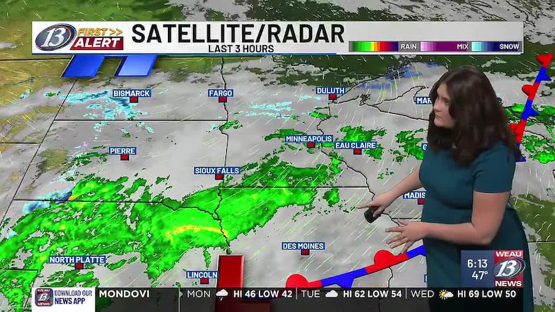 WEAU Weather - A few rain chances this final week of October, as milder temperatures return