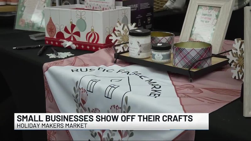 Hundreds of small vendors show off their handmade goods at Holiday Makers Market