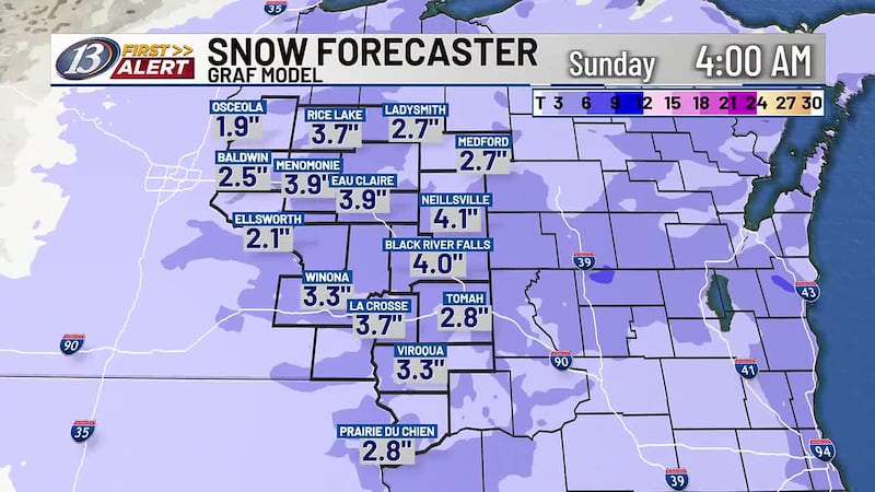Full wx update from Sarah at 6 p.m.